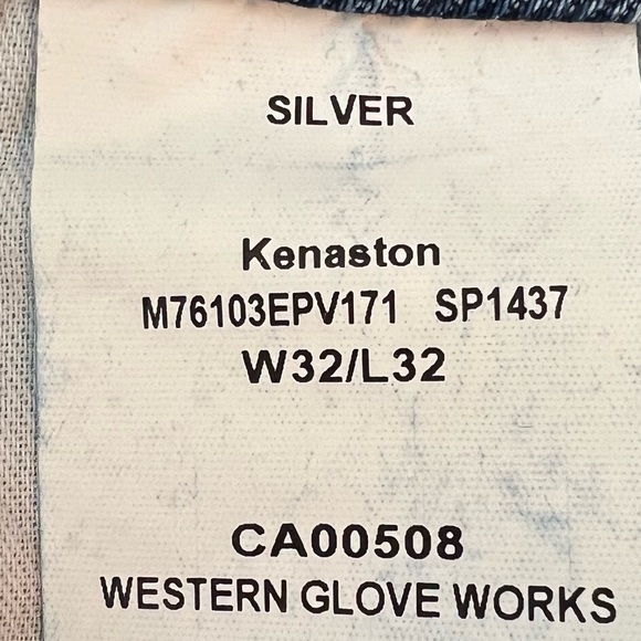 Silver Jeans Kenaston Distressed Light Blue Denim Jeans Size 32 - Picture 7 of 10